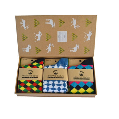 Presentbox 3 valfria strumpor