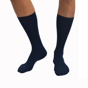 Ekologiska strumpor, Marinblå 5-pack
